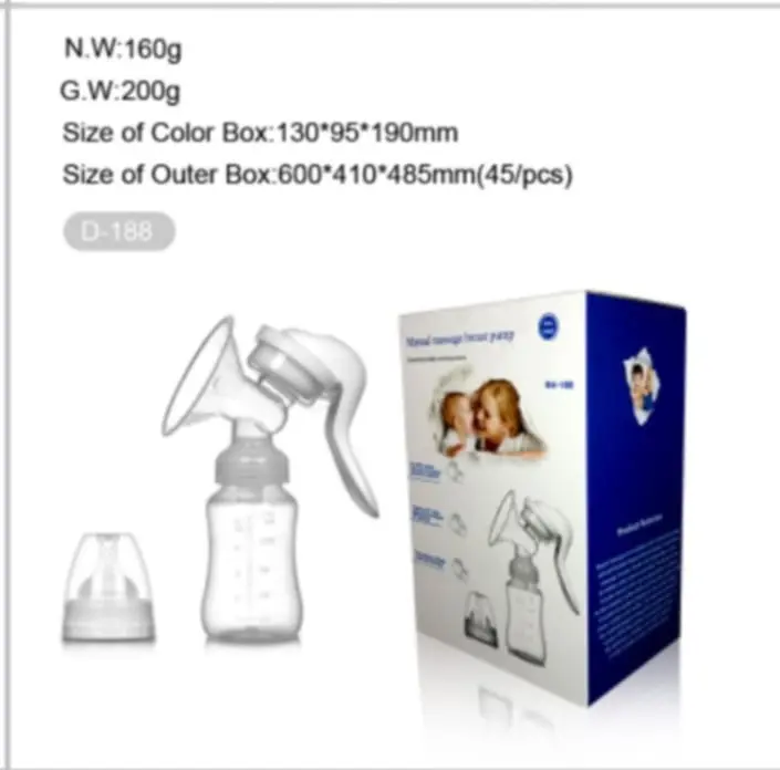 Picture of Manual Massage Breast Feeding Pump Multicolor