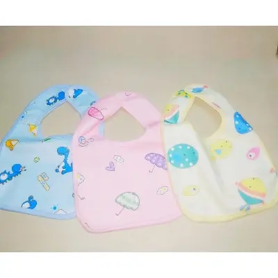 Picture of Cotton Bibs for Baby - 3 Pcs Multicolor