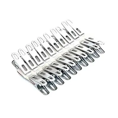 Picture of Stainless Steel Cloth Clips - 20 Pcs Silver