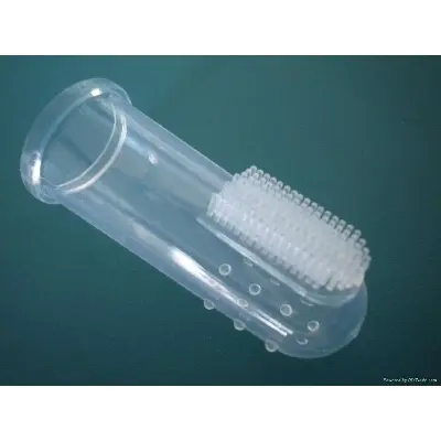 Picture of Soft Silicone Finger Toothbrush for Baby \ Kids Multicolor