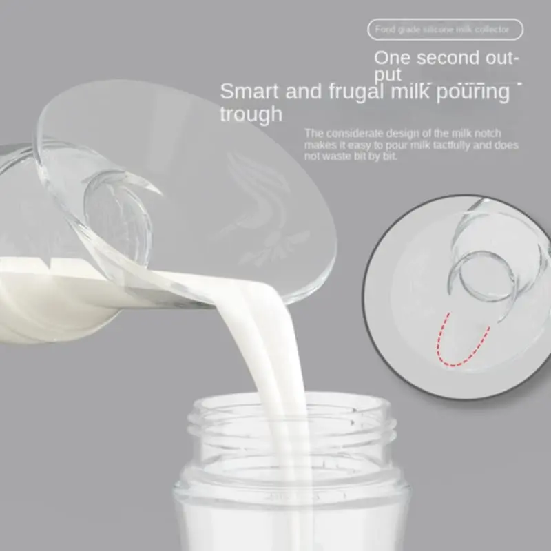 Picture of Portable Silicone Manual Breast Pump Baby Breastfeeding Bottle Strong Suction Breastmilk Collector for Female Mom Women