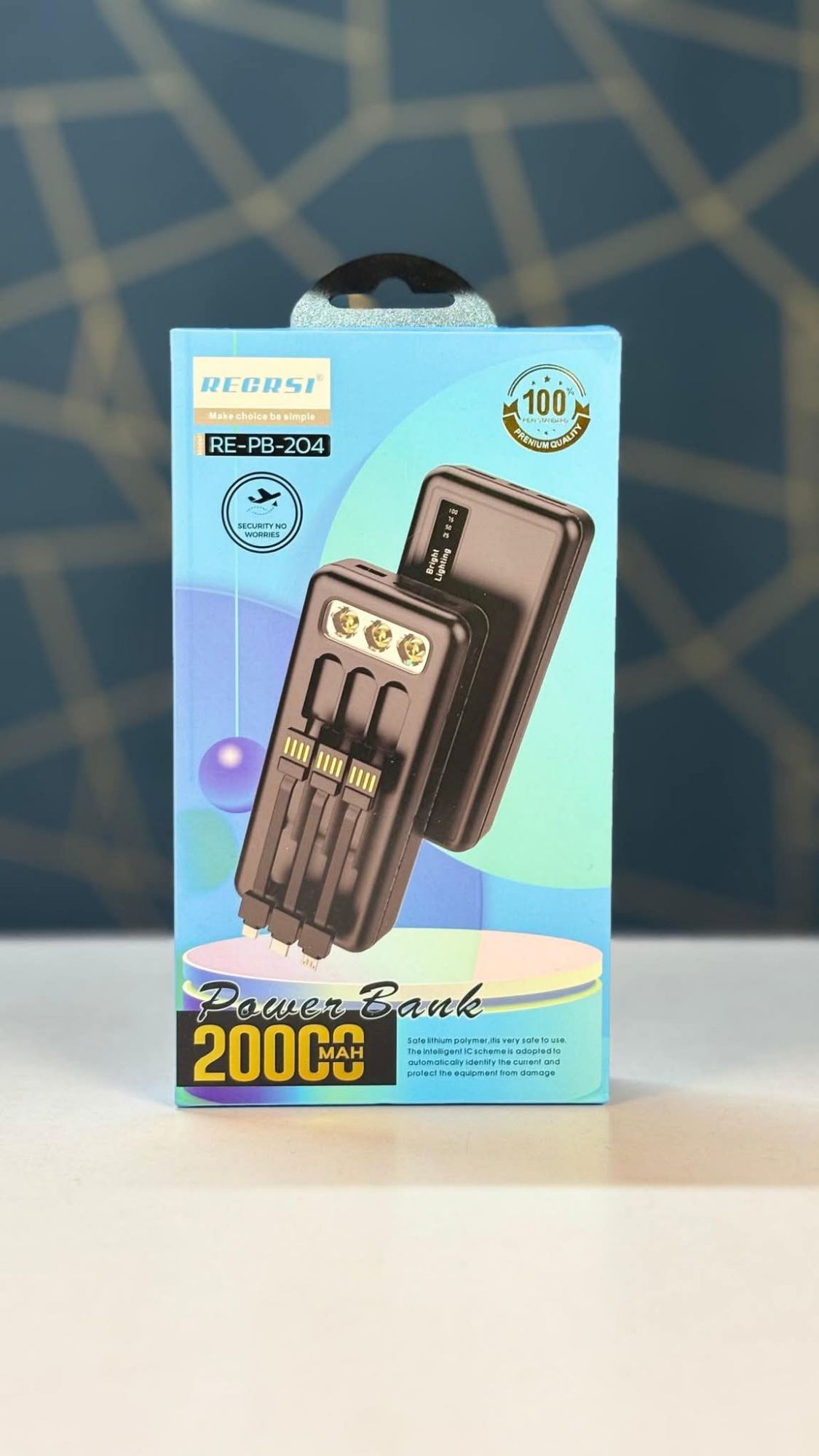 Picture of REGRSI RE‑PB‑204 Power Bank - Black