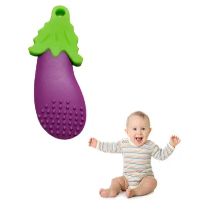 Picture of BPA Free Food Grade Silicone Teether For Baby Multicolor