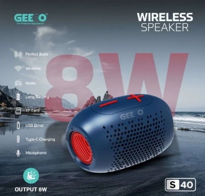 Picture of GEEOO S40 Portable Bluetooth Speaker.  - Multicolor