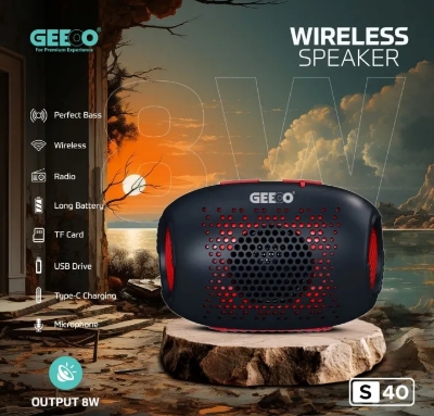 Picture of GEEOO S40 Portable Bluetooth Speaker.  - Multicolor