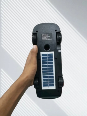 Picture of 🌞 Solar Rechargeable Portable Speaker (Model: JDK-P338) - Black