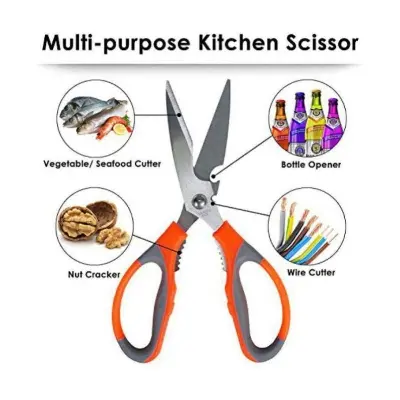 Picture of Stainless Steel Kitchen Scissors / Fish Cutting Scissors Multicolor