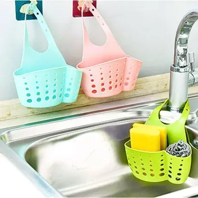Picture of Kitchen Sink Sponge Holder Storage Basket Multicolor