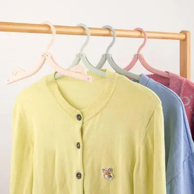 Picture of Travel Hangers Folding Clothes Hangers Cloth Hanger Portable Folding Clothes Hangers Cloth Hanger Rack Travel Accessories Foldable Clothes Drying Hanger Multicolor