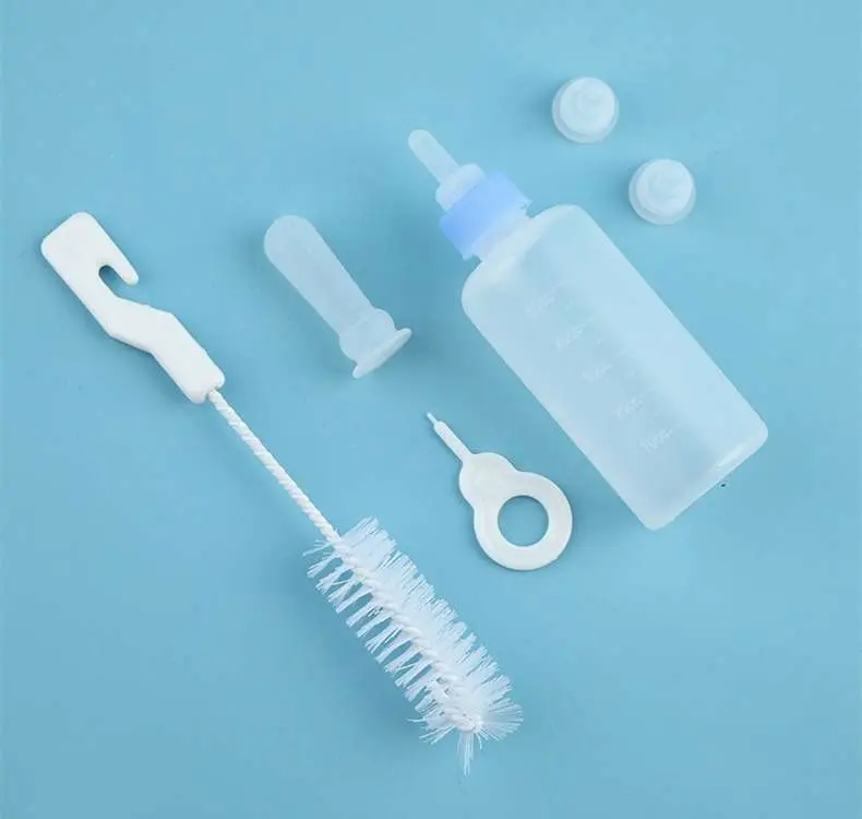 Picture of Newborn Pet Small Dog Puppy Kitten Rabbit Milk Nursing Care Puppy Feeding Bottle Set Milk Feeder (277366734) 20 gm