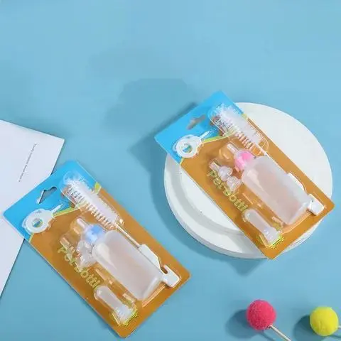 Picture of Newborn Pet Small Dog Puppy Kitten Rabbit Milk Nursing Care Puppy Feeding Bottle Set Milk Feeder (277366734) 20 gm