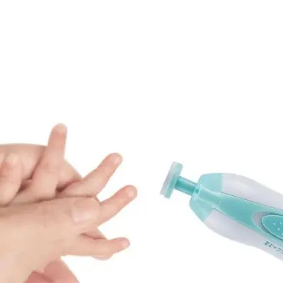 Picture of Baby Electric Nail Trimmer Kid Nail Polisher Tool Baby Care Newborn Clippers Toes Fingernail Cutter Trimmer Infant Manicure Set
