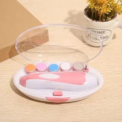 Picture of Baby Electric Nail Trimmer Kid Nail Polisher Tool Baby Care Newborn Clippers Toes Fingernail Cutter Trimmer Infant Manicure Set