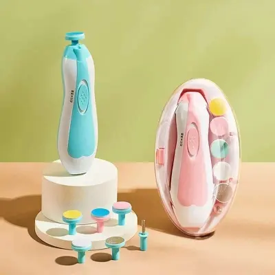 Picture of Baby Electric Nail Trimmer Kid Nail Polisher Tool Baby Care Newborn Clippers Toes Fingernail Cutter Trimmer Infant Manicure Set