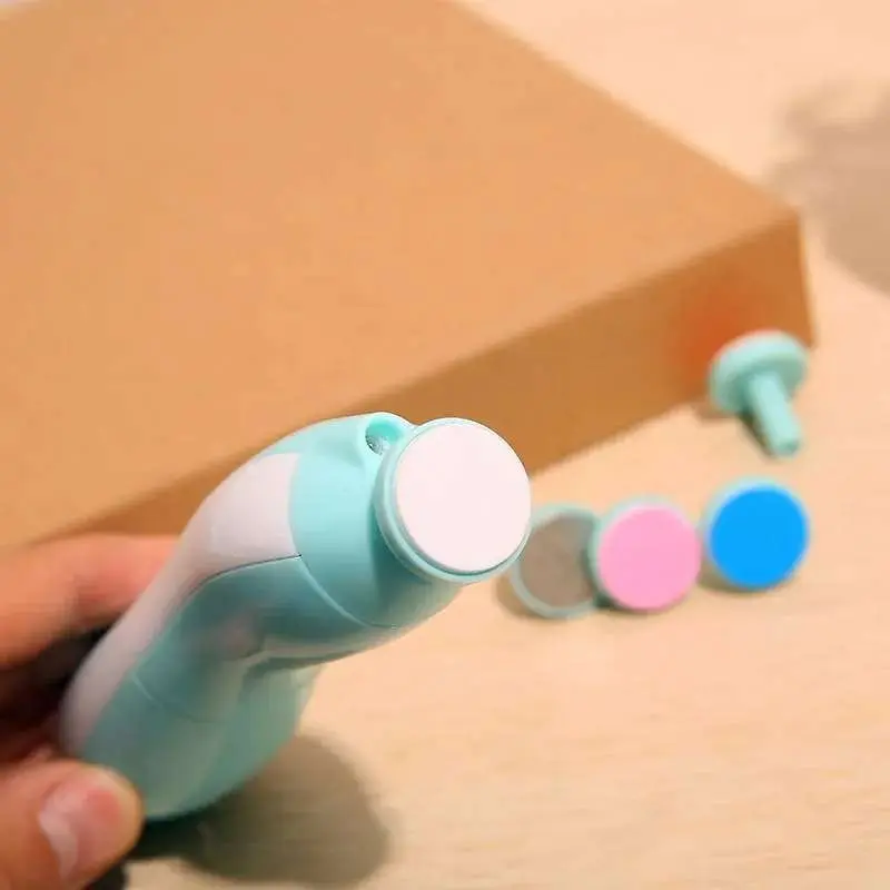 Picture of Baby Electric Nail Trimmer Kid Nail Polisher Tool Baby Care Newborn Clippers Toes Fingernail Cutter Trimmer Infant Manicure Set