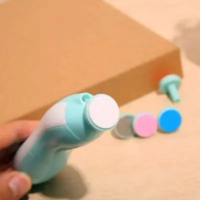 Picture of Baby Electric Nail Trimmer Kid Nail Polisher Tool Baby Care Newborn Clippers Toes Fingernail Cutter Trimmer Infant Manicure Set