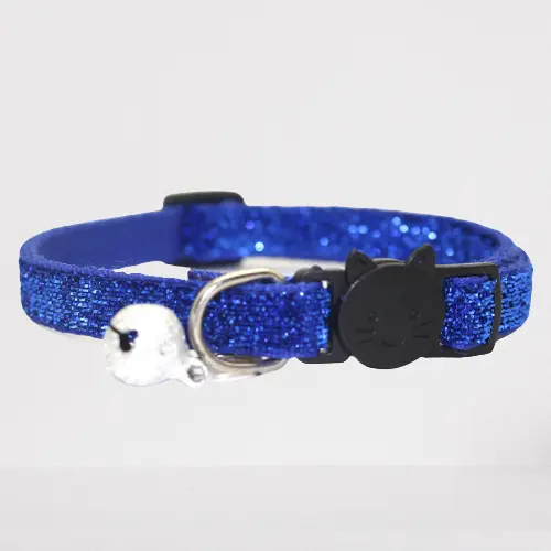 Picture of Adjustable Sparkling Pet Cat Collar With Bell