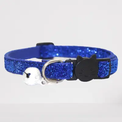 Picture of Adjustable Sparkling Pet Cat Collar With Bell