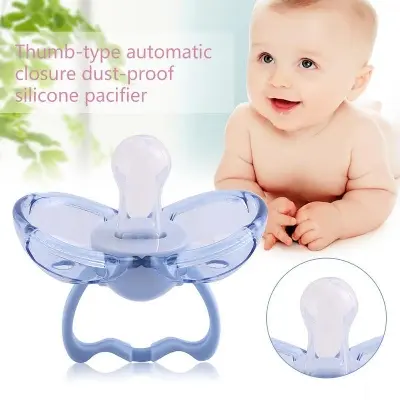 Picture of BPA Free Silicone Custom Design Baby Pacifier Multicolor