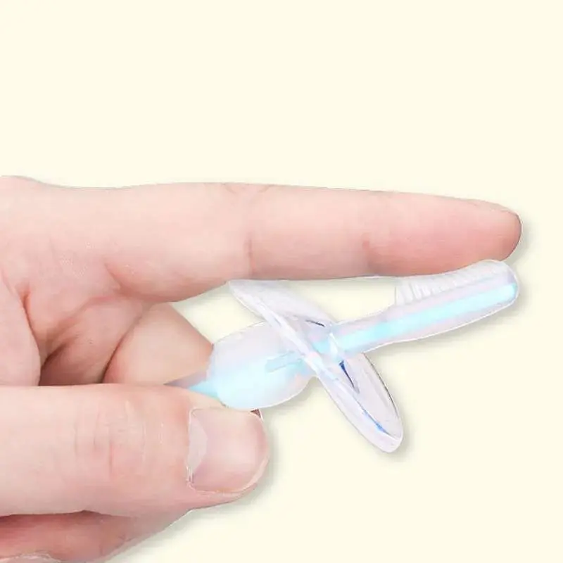 Picture of Baby training silicone three-dimensional milk toothbrush, standing suction cup toothbrush, silicone tongue coating soft bristle brush, bezel safety brush Multicolor