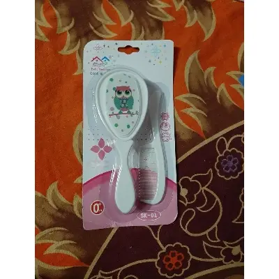 Picture of 2pcs/Set Baby Hair Comb+Brush Soft Infant Head Hair Care Head