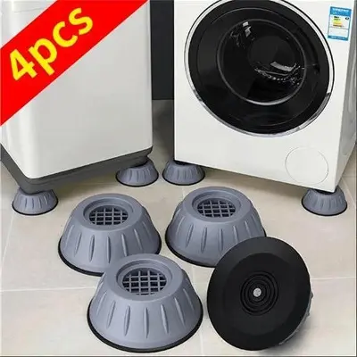 Picture of Anti Vibration Feet Pads Non-slip Washing Machine Fixed Rubber Base Proof Pad Shock Mat Feet Universal Furniture Refrigerator Dryer Foot Pad - 4 Pcs Multicolor