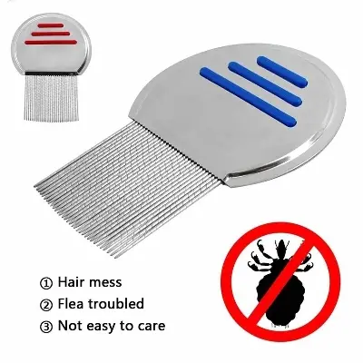 Picture of Professional Stainless Steel Safe Lice Removal Comb Multicolor
