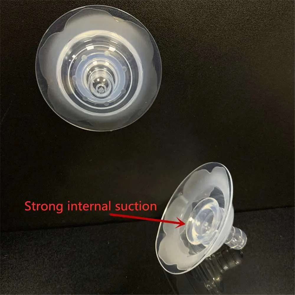 Picture of 1 Pair Nipple Protectors Nipple-style breastfeeding soft silicone nipple protector anti-pain round breast protector two PP box anti-bite shield Multicolor