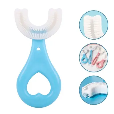 Picture of Baby Toothbrush Children 360 Degree U-shaped Cleansing Childrens Toothbrush Infant Baby Soft Teeth Traning Cleaner Oral Care Multicolor