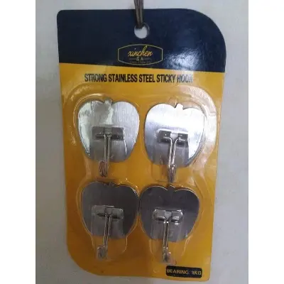 Picture of Strong Stainless Steel Home Kitchen Wall Hooks. Silver