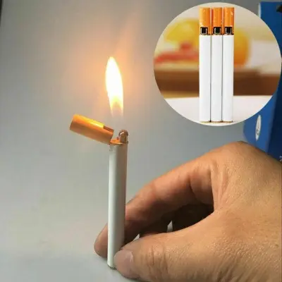 Picture of Refillable Butane Gas Flint Cigarette Shaped Lighter 300 gm