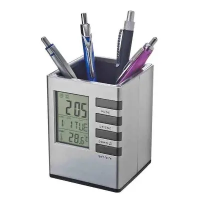 Picture of Pen Holder with Digital Watch Multicolor