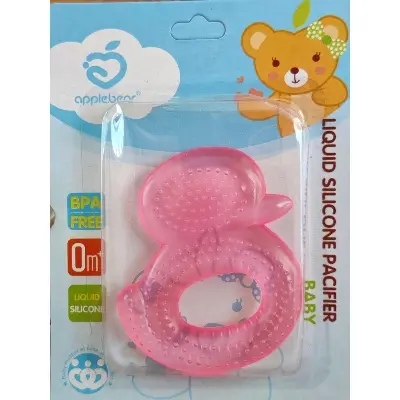 Picture of Duck Shape Water Filled Silicone Pacifier Teethers ( color as per stock ) Multicolor