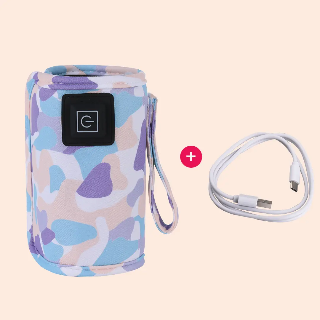 Picture of USB Milk Water Warmer Travel Stroller Insulated Bag Infant Bottle Feeding Warmer Multicolor
