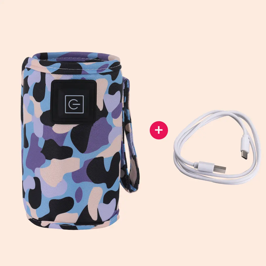 Picture of USB Milk Water Warmer Travel Stroller Insulated Bag Infant Bottle Feeding Warmer Multicolor