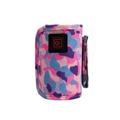 Picture of USB Milk Water Warmer Travel Stroller Insulated Bag Infant Bottle Feeding Warmer Multicolor