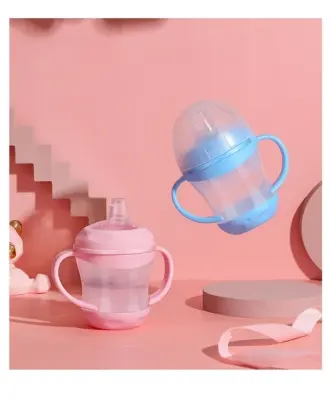 Picture of 250ml Silicone Nipple Kids Water Bottle Mum Pot