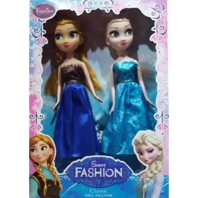 Picture of Frozen Anna & Elsa Doll Set for Girls Play & Fun - Doll Multicolor