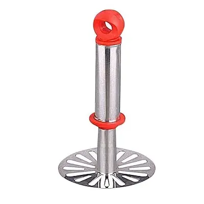 Picture of Stainless Steel Potato Masher - Red and Silver - Kitchen Accessories Multicolor