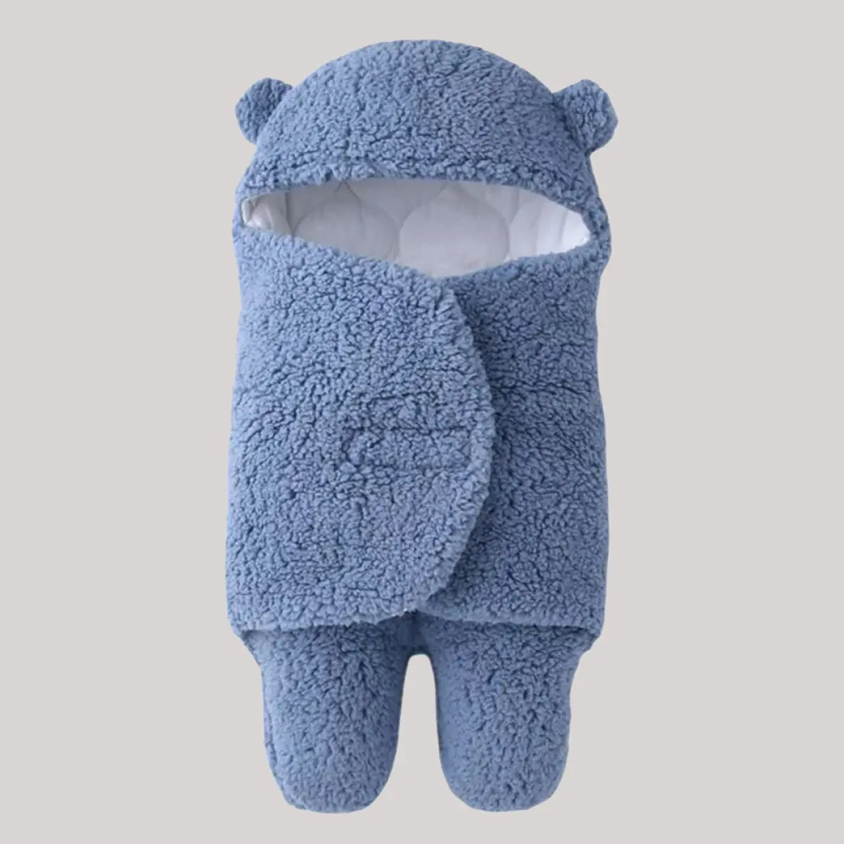 Picture of Ultra-Soft Fluffy Fleece Newborn Receiving Blanket - Baby Sleeping Bag for Boys and Girls (0-6 Months) Multicolor