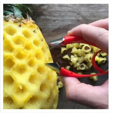 Picture of Pineapple Eye Peeler Carrot Tomato Stem Removal Clip Multicolor