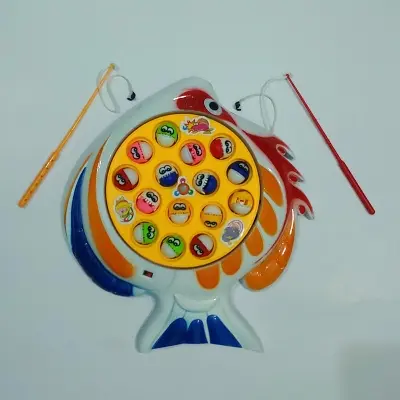 Picture of Funny Fishing Board Game Toy for Kids with Music (15 Fish) Multicolor