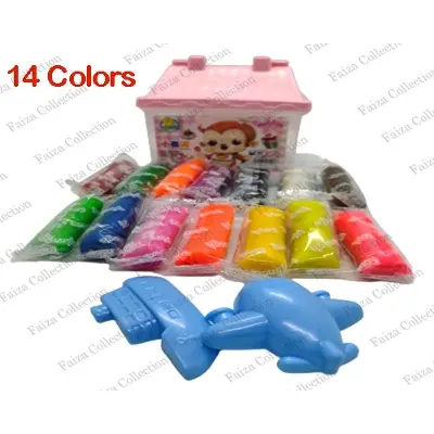 Picture of 14 Color's Bucket Box with Clay Toy Multicolor