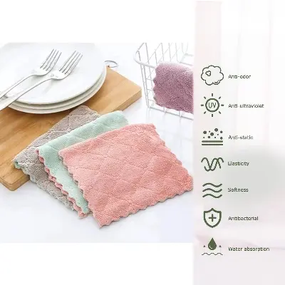Picture of Baby Microfiber Water Proof Towel Size: 27*16cm Multicolor