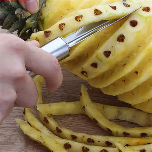Picture of Stainless Steel V Shape Pineapple Eye Peeler Remover Silver