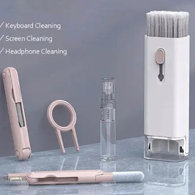 Picture of Earbuds Cleaning Pen Kit Keyboard Computer Cleaning Brush for Airpods PC Laptop Cleaning Tool Set Multicolor
