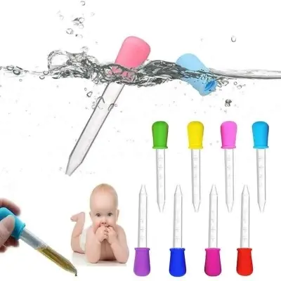 Picture of Baby Feeding Medicine Dropper Liquid Dropper 5ml (Color as per Stock) Multicolor