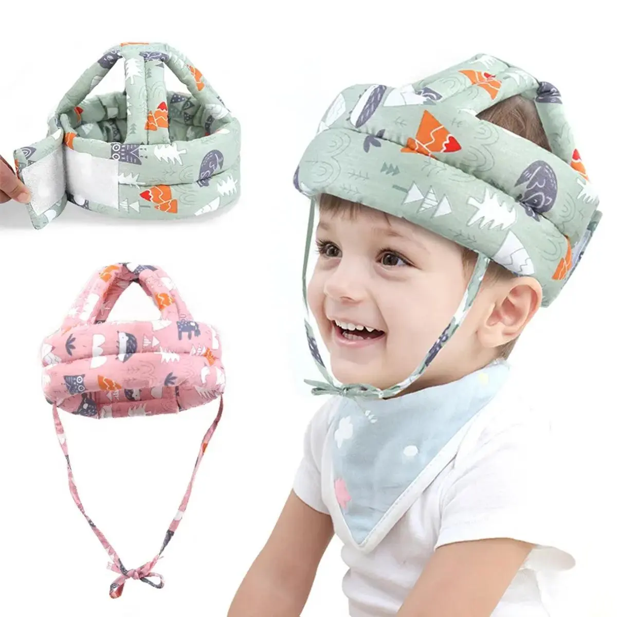 Picture of Baby Head Protector Cap Child Walking Safety Helmet Multicolor