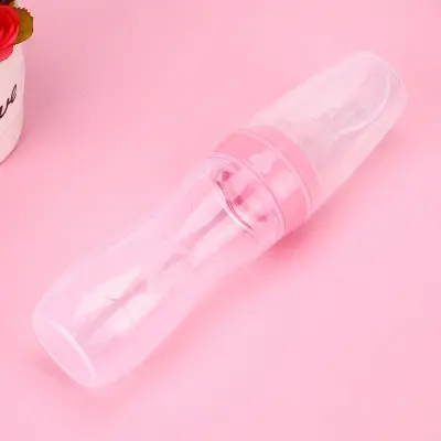 Picture of 120ml Full Silicon Baby Spoon Feeder Silicone Bottle Feeder Silicone Spoon