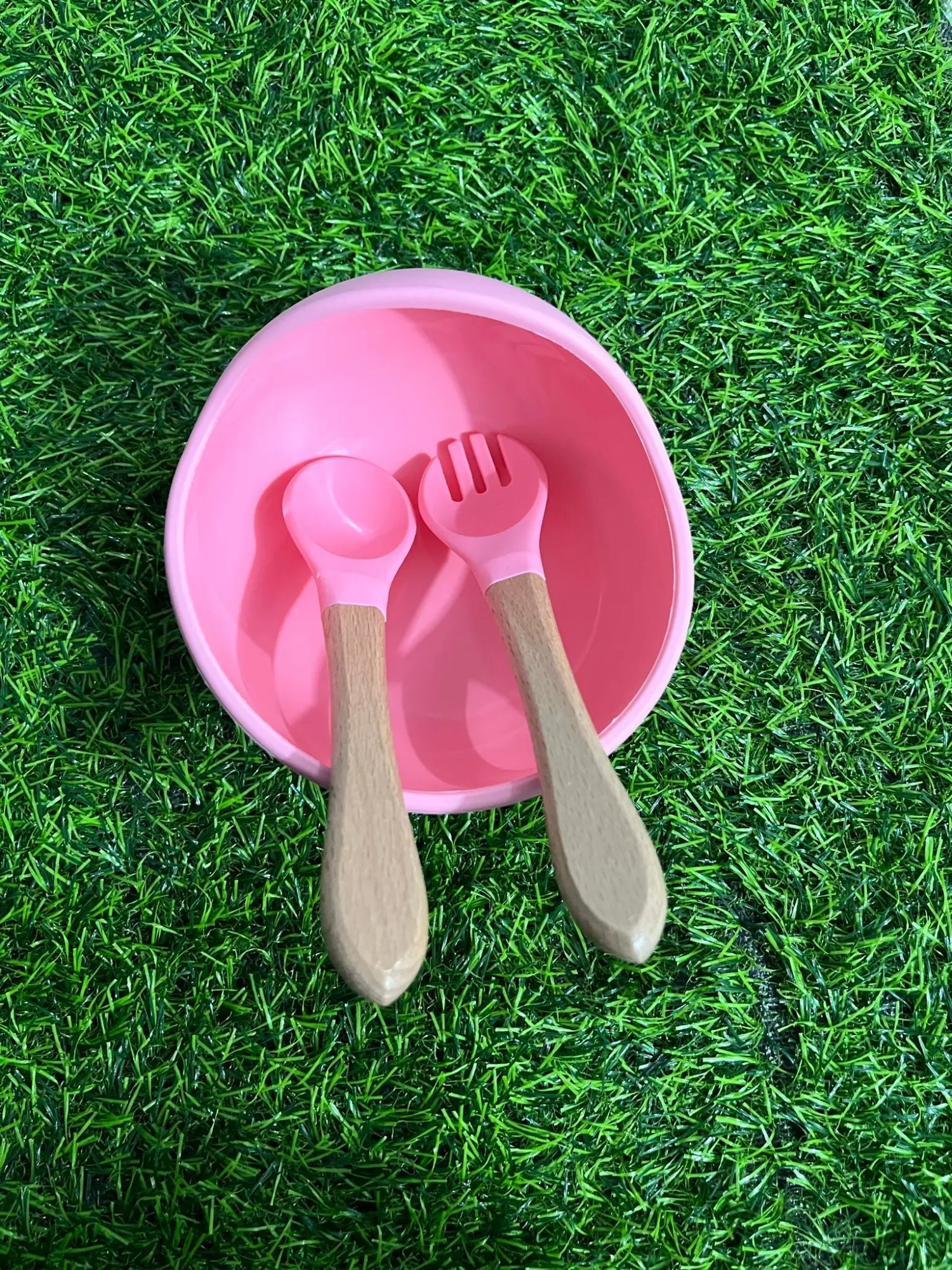 Picture of Baby Silicone Feeding Bowls Suction Bowl With Spoon Assist Silicone 
